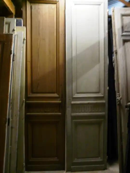 Paire de portes de communication double face