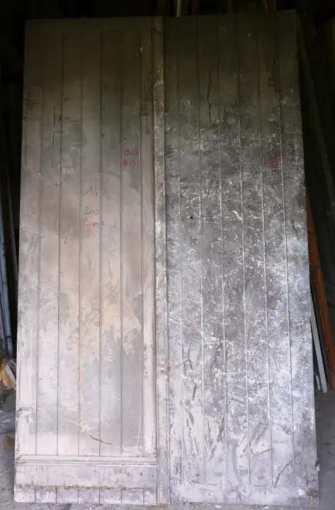 Double porte de ferme en bois