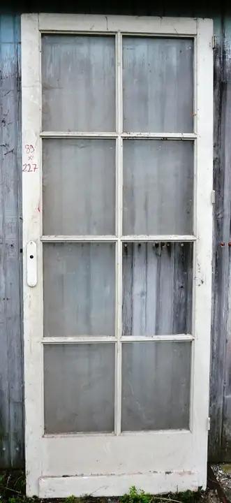 Porte vitrée en bois