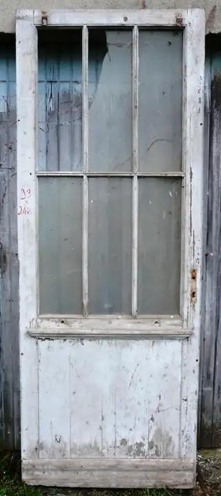 Porte vitrée en bois