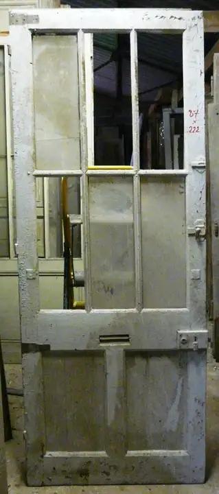 Porte de communication vitrée en bois