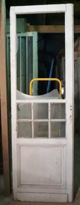 Porte de communication vitrée en bois