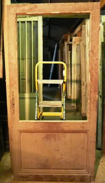 Porte de communication vitrée en bois