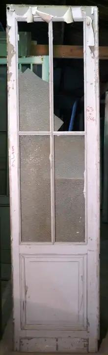 Porte de communication vitrée en bois