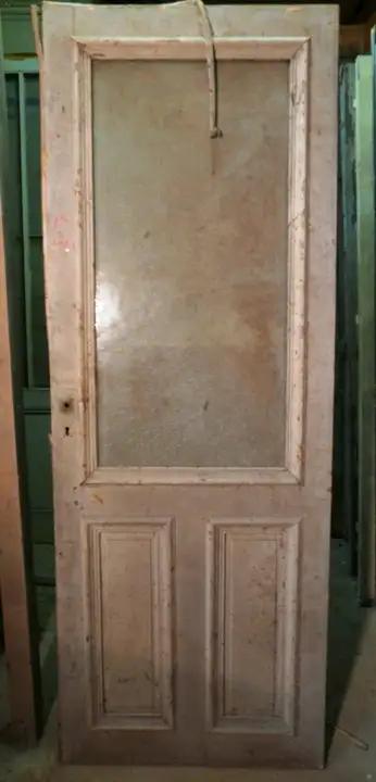 Porte de communication vitrée en bois