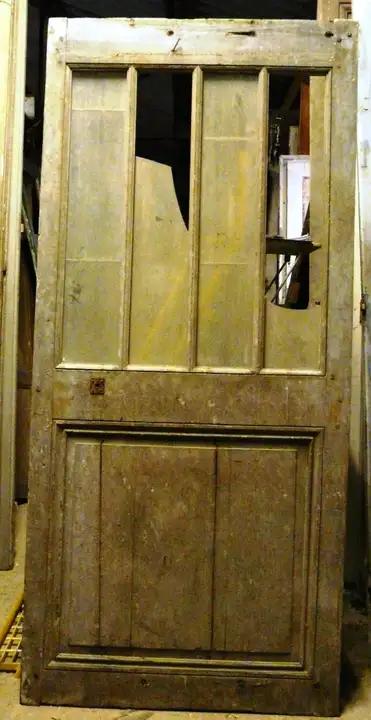 Porte de communication vitrée en bois