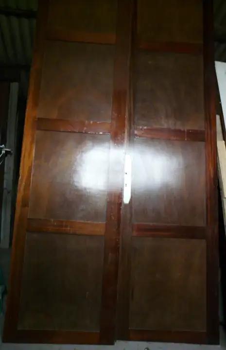 Portes cloison ou de placard en accajou doubles