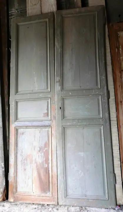 Double porte de placard en noyer