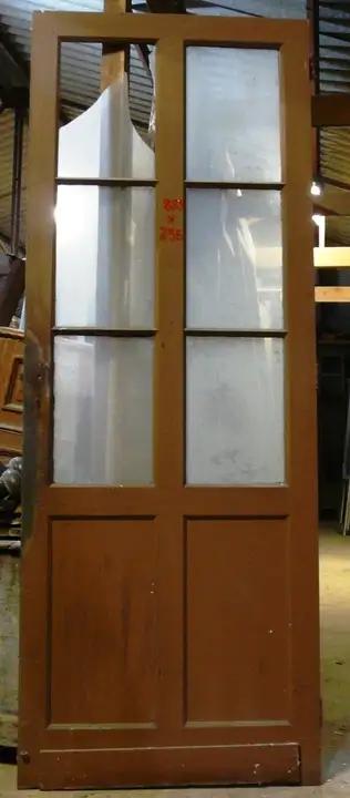 Porte de communication vitée en bois
