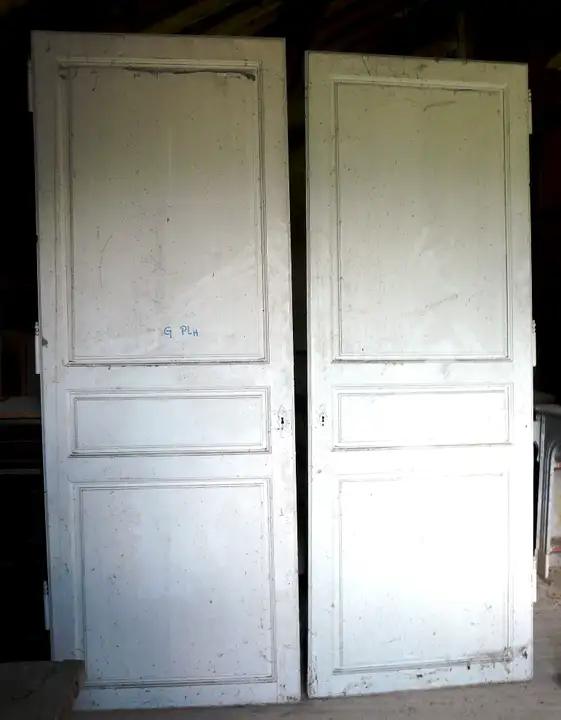Double portes de placard XVIIIeme en bois
