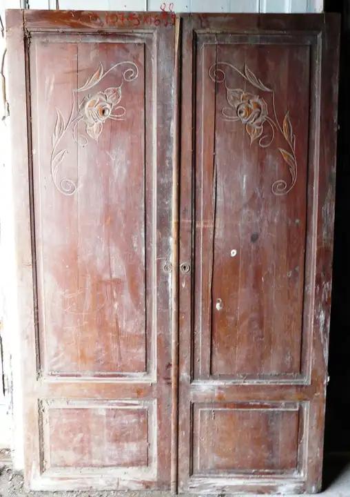 2 portes de placard en bois
