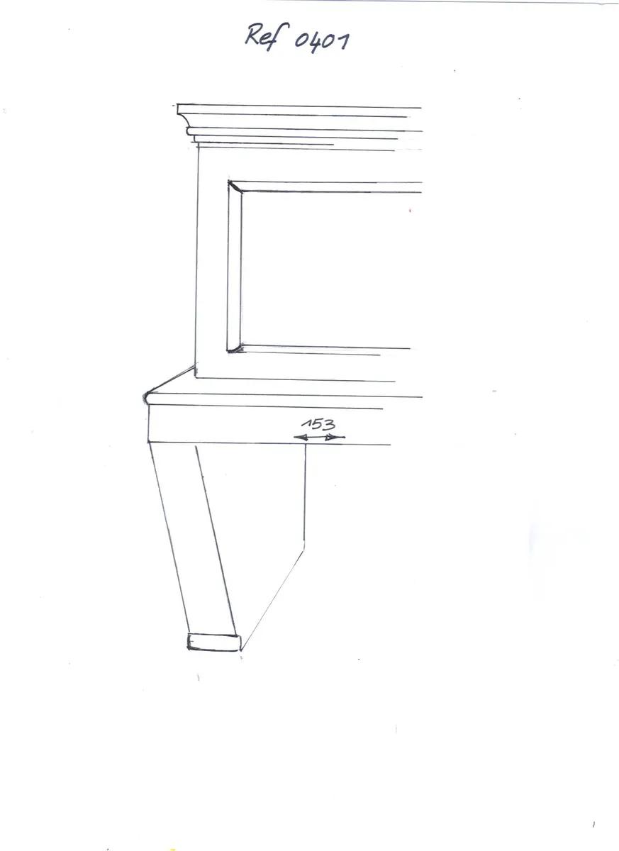 Cheminée à trumeau XIX