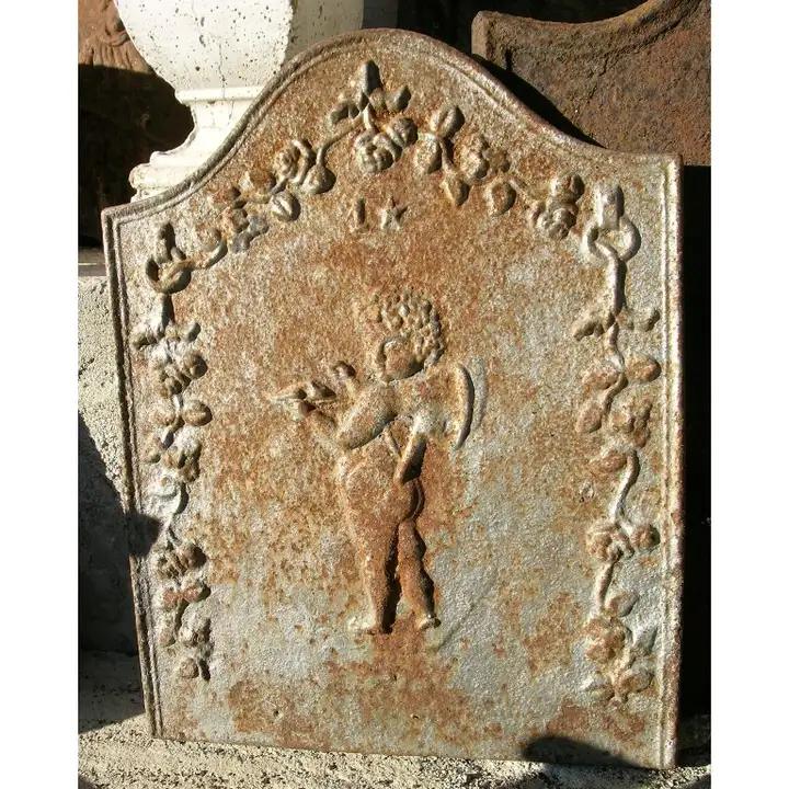 plaque de fonte décorée de ange de l'amour, Cupidon