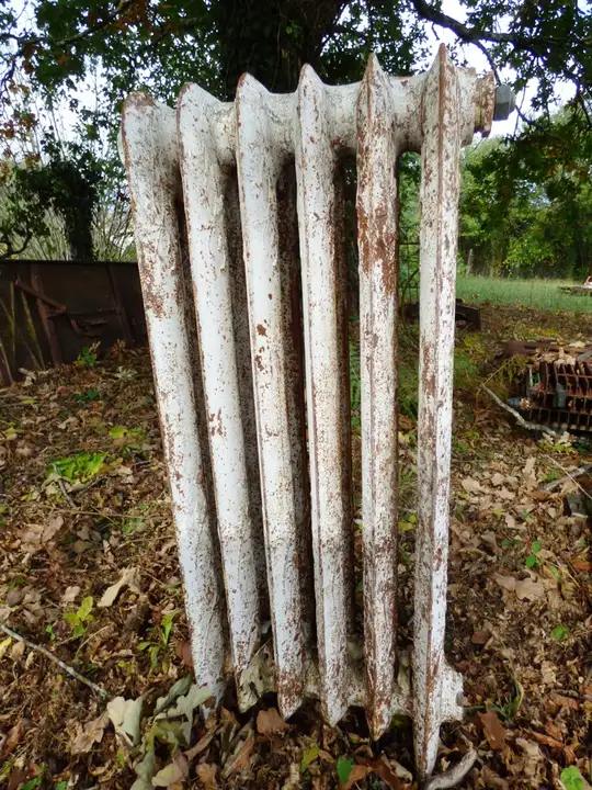 1 radiateur fleuri en fonte 1900
