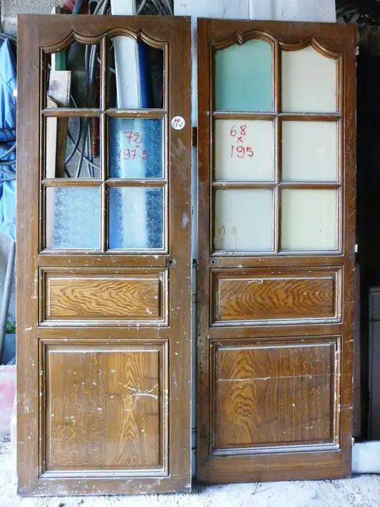 paire de portes vitrée