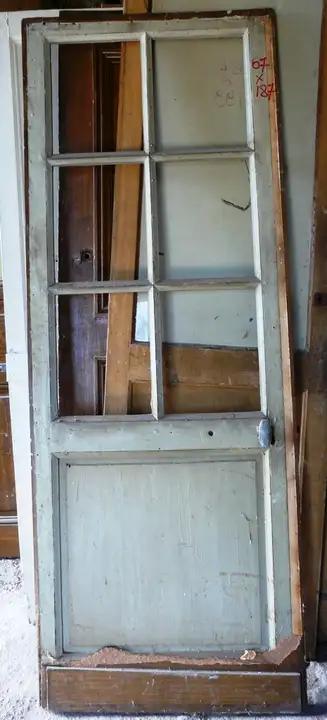 Porte vitée en bois