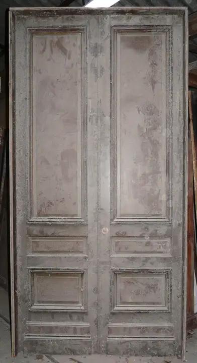 Fausse double porte en bois