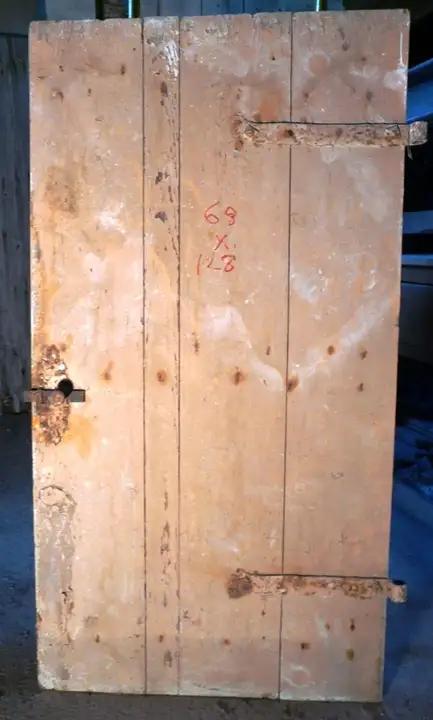 Porte de communication en bois ancienne