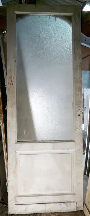 Porte de communication en bois vitrée