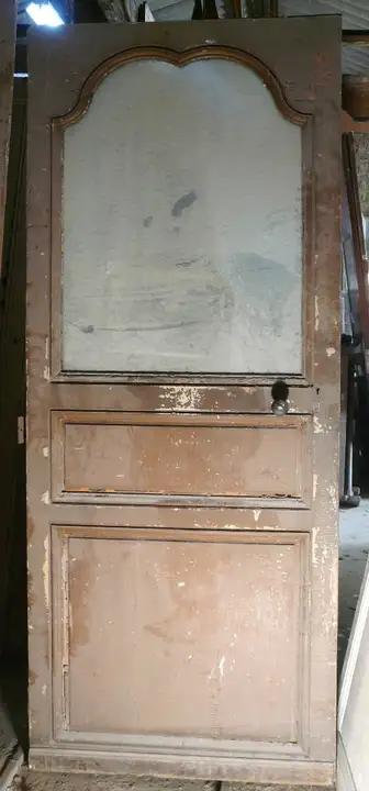 Porte de communication en bois vitrée