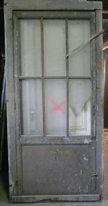 Porte de communication en bois vitrée
