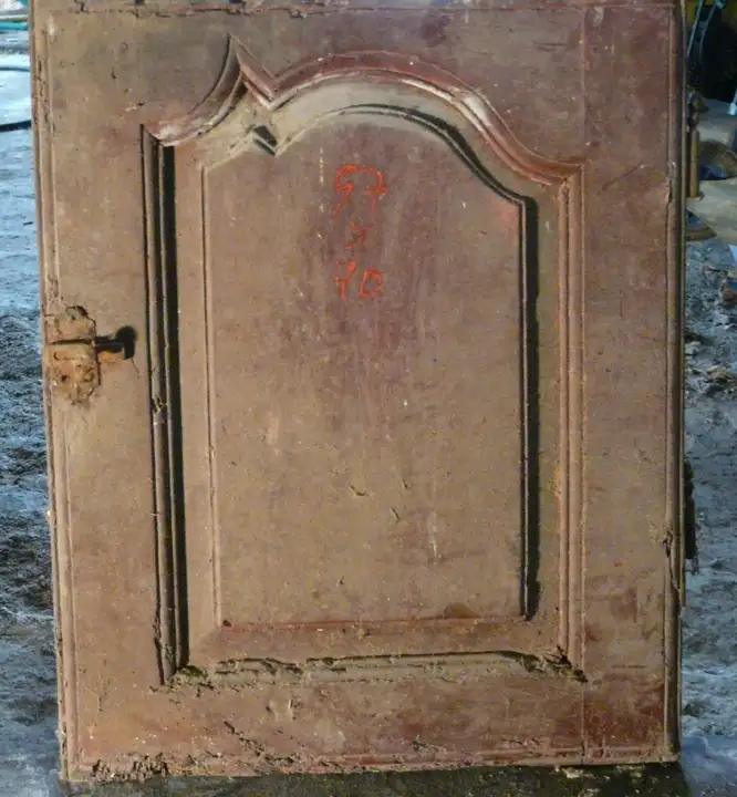 Paire de portes de buffet en cerisier