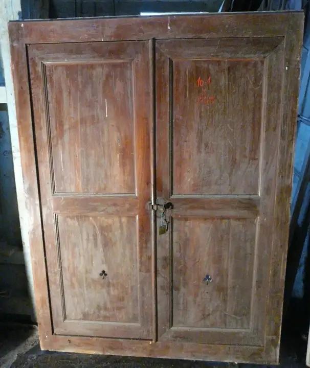 Doubles portes de placard en cerisier