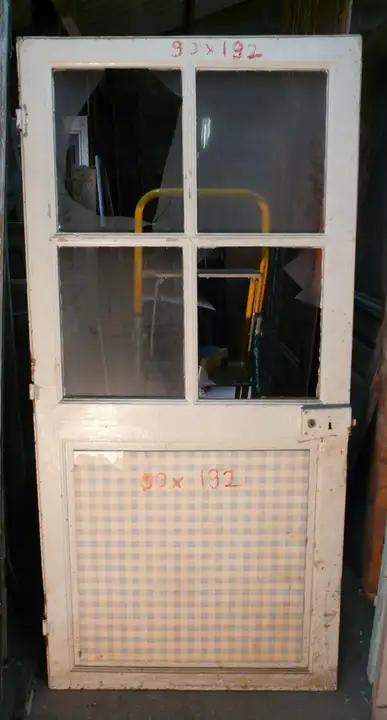 Porte d'intérieur en bois vitrée