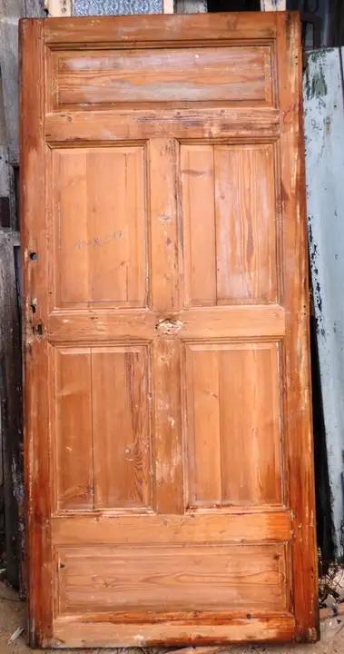 Porte pleine en sapin double face