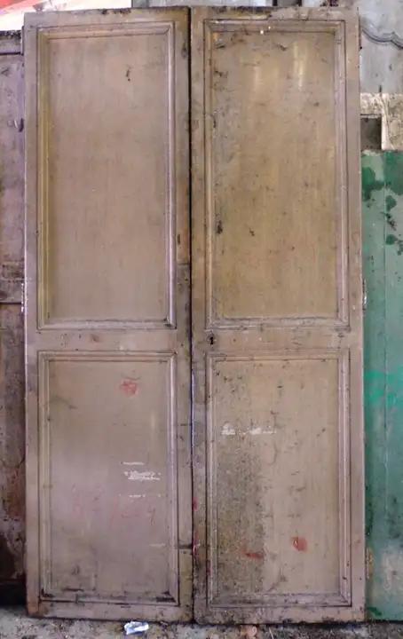 Deux double portes de boiserie