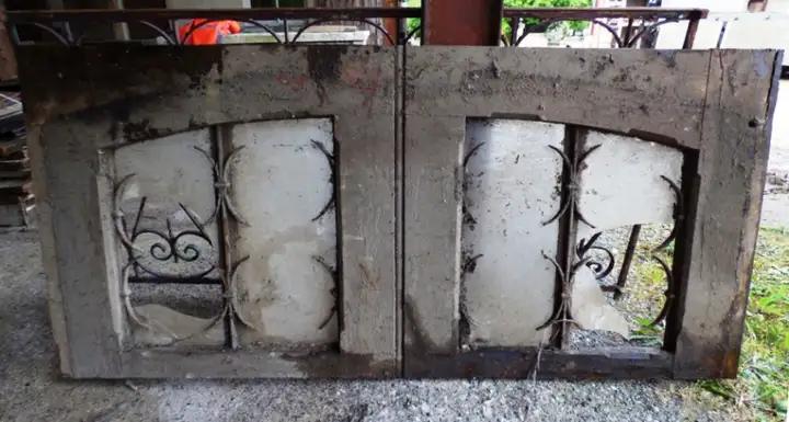 Imposte de porte vitrée