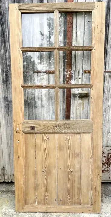 Porte vitrée d'intérieur ancienne