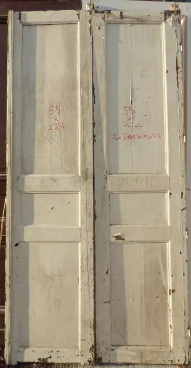 2 dormants de porte anciens en bois
