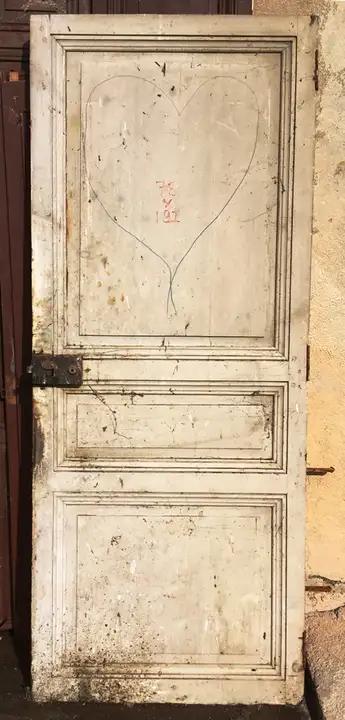 Porte de comunication interieur ancienne en bois