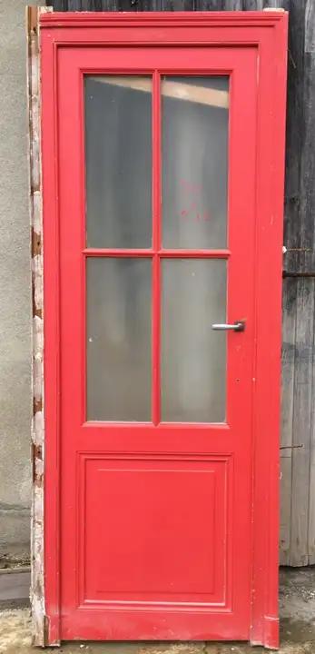 Ancienne porte vitrée d'intérieur