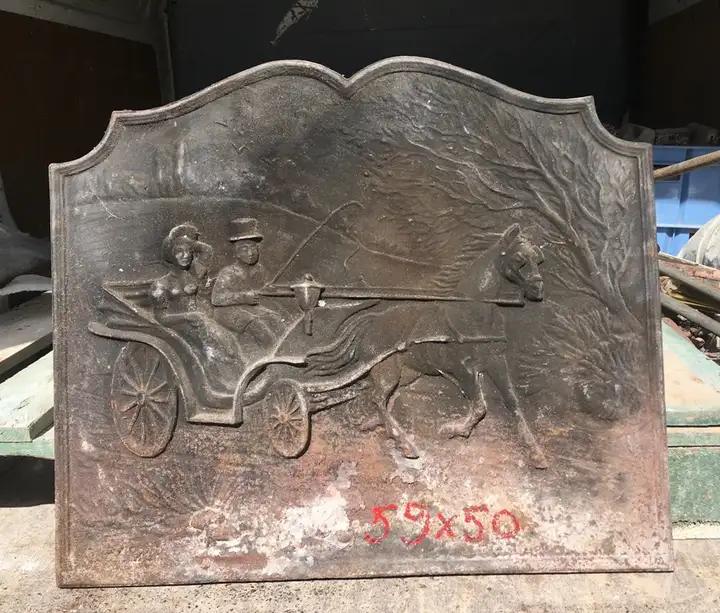 Plaque de fonte réplique d'ancienne