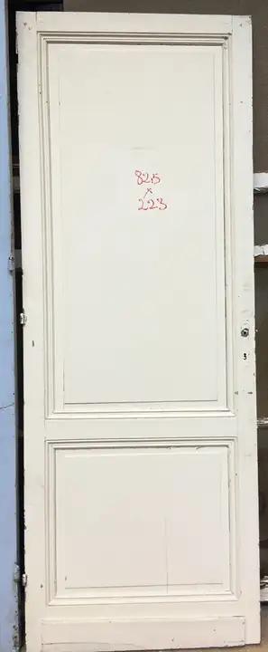 Ancienne porte d'intérieure en bois à deux panneaux
