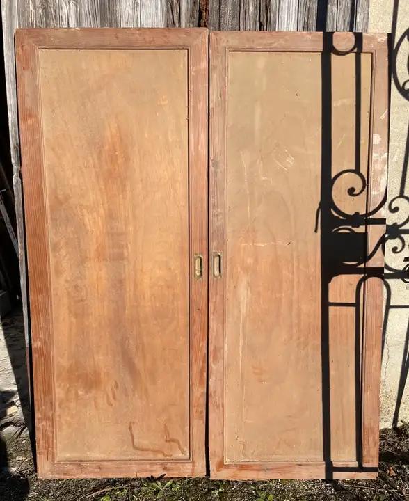 Paire de portes sur glissière