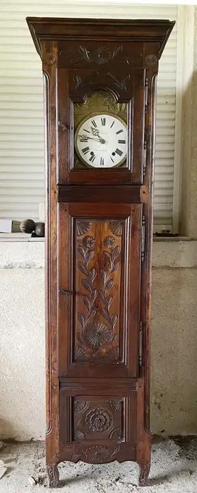 Ancienne horloge de parquet en chene