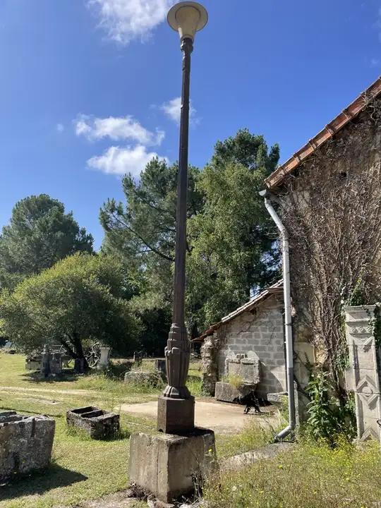 Lampadaire en fonte d'époque 1940