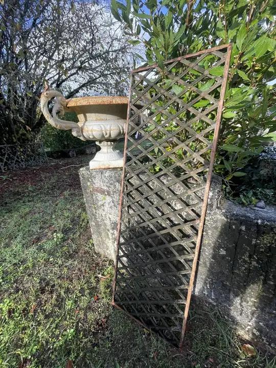 Deux grilles de protection pour portes d'entrée