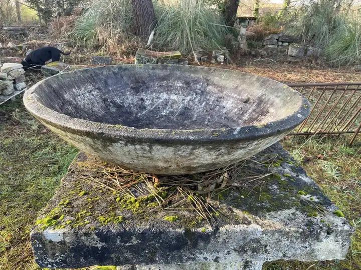Ancienne vasque en ciment