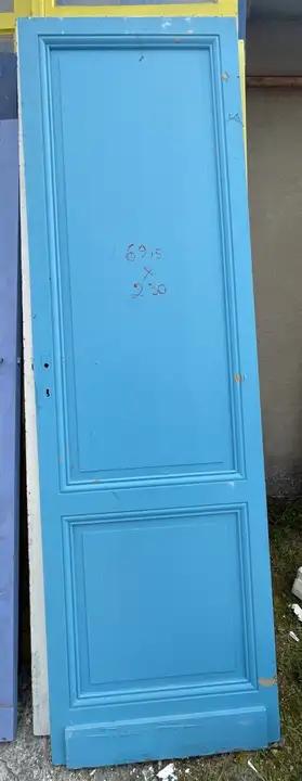 Porte simple pleine à deux panneaux double face