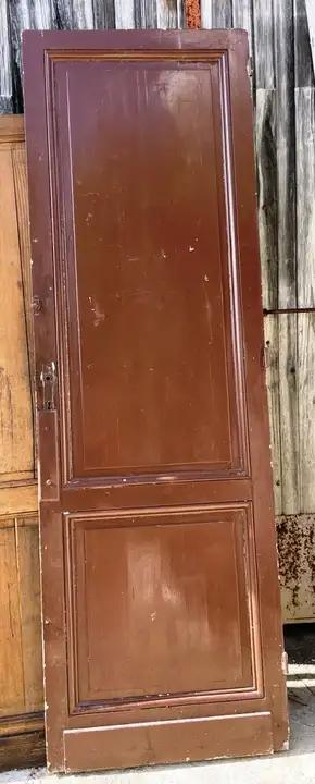 Ancienne porte de communication intérieur en bois à deux panneaux