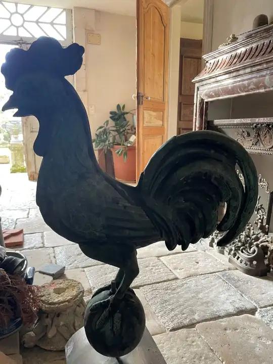 Ancienne girouette en forme de coq