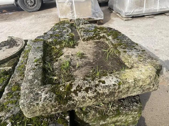Evier plat en pierre de calcaire blanche