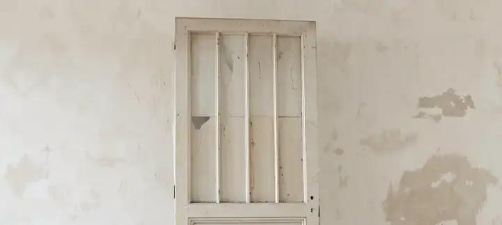 Porte vitrée en bois