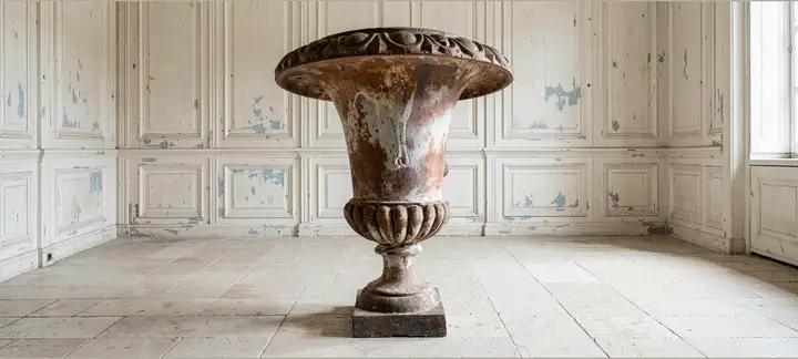 Vase Medicis en fonte