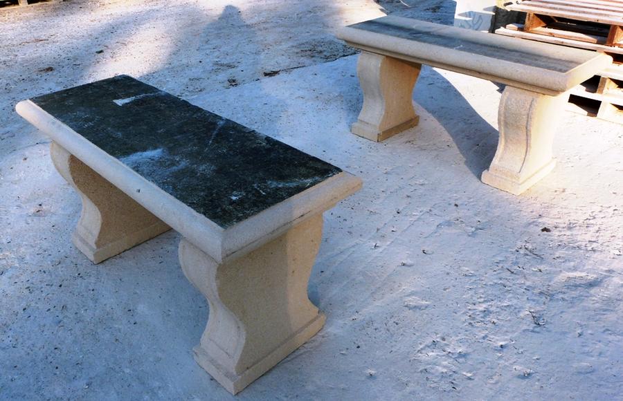 Réédition de banc en pierre