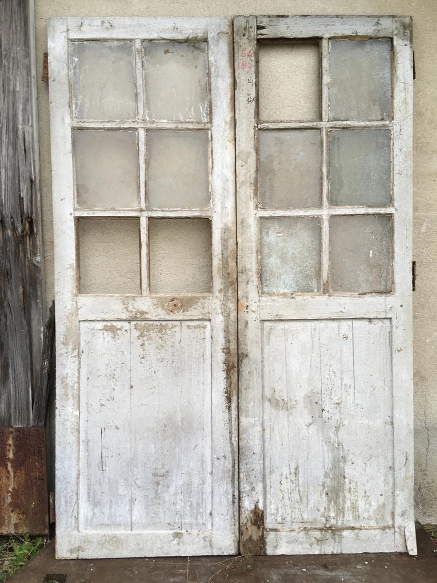 Porte double vitrée ancienne